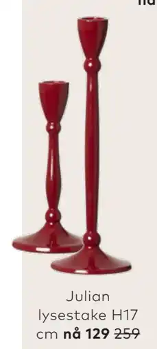 Skeidar Julian lysestake H17 cm tilbud