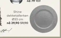 Skeidar Shine dekketallerken tilbud