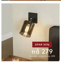 Skeidar Darwin vegglampe tilbud
