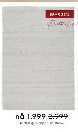 Skeidar Nordic gulvteppe tilbud