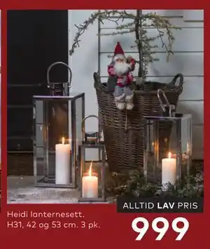 Skeidar Heidi lanternesett tilbud