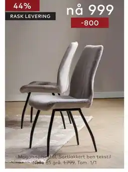 Skeidar Mogan spisestol tilbud