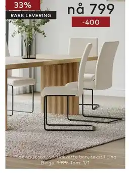 Skeidar Ride spisestol tilbud