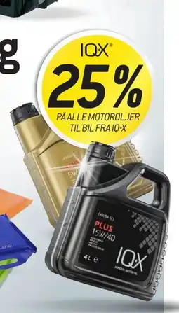 Thansen 25% PÅ ALLE MOTOROLJER TIL BIL FRA IQ-X tilbud