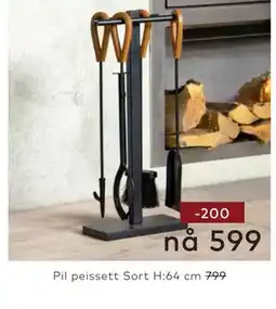 Skeidar Pil peissett Sort H:64 cm tilbud
