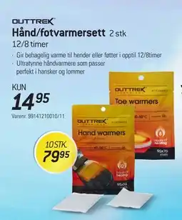 Thansen Hånd/fotvarmersett tilbud