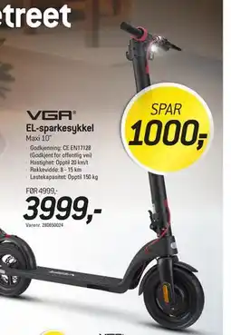 Thansen EL-sparkesykkel tilbud