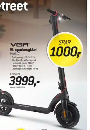 Thansen EL-sparkesykkel tilbud