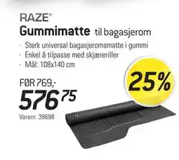 Thansen Gummimatte tilbud