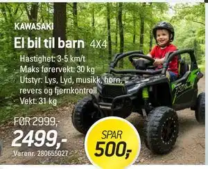 Thansen El bil til barn tilbud