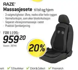 Thansen Massasjesete tilbud