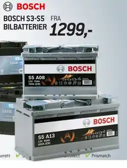Thansen BOSCH S3-S5 BILBATTERIER tilbud