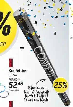 Thansen Konfettirør tilbud