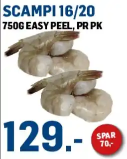 Price Lagerbutikk Scampi 16/20 tilbud