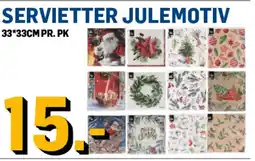 Price Lagerbutikk Servietter julemotiv tilbud
