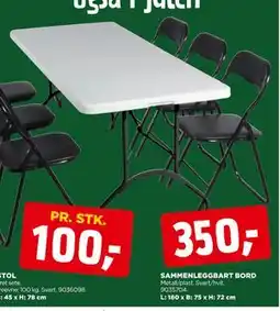 jem & fix SAMMENLEGGBART BORD tilbud