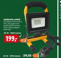 jem & fix ARBEIDSLAMPE tilbud