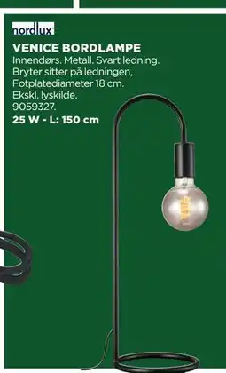 jem & fix VENICE BORDLAMPE tilbud