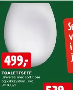 jem & fix TOALETTSETE tilbud