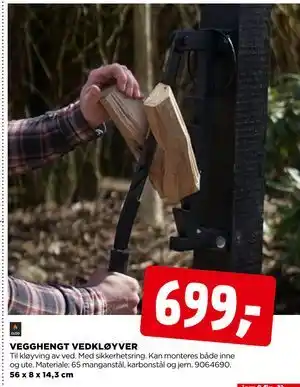 jem & fix VEGGHENGT VEDKLØYVER tilbud