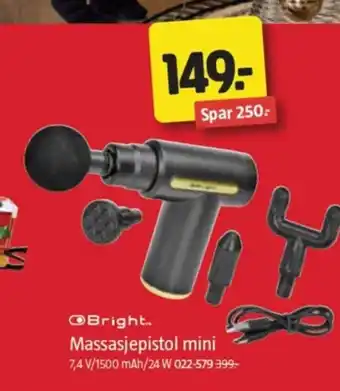 Jula Bright.. Massasjepistol mini tilbud