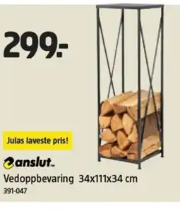 Jula Anslut.. Vedoppbevaring tilbud