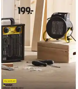 Jula Anslut... vifteovn 2000 w, 230 v 025-915 tilbud