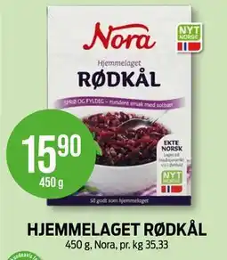 Kiwi HJEMMELAGET RØDKÅL tilbud