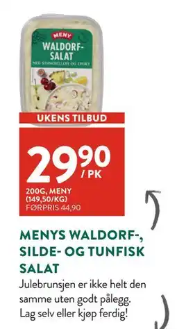 Jacobs MENYS WALDORF-, SILDE- OG TUNFISK SALAT tilbud