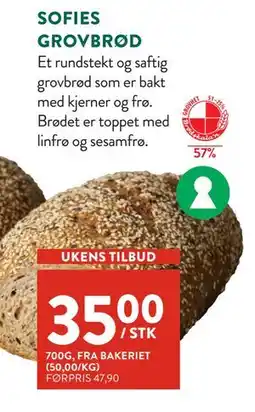 Jacobs SOFIES GROVBRØD tilbud
