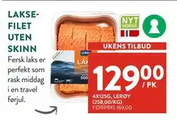 Jacobs LAKSEFILET UTEN SKINN tilbud