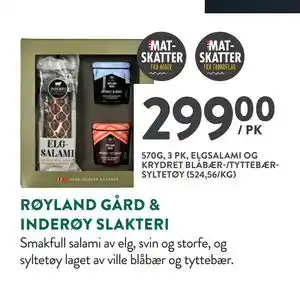 Jacobs RØYLAND GÅRD & INDERØY SLAKTERI tilbud