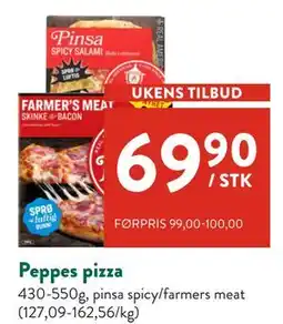 Jacobs Peppes pizza tilbud
