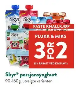Jacobs Skyr porsjonsyoghurt tilbud