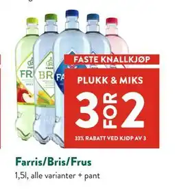 Jacobs Farris/Bris/Frus tilbud