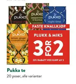 Jacobs Pukka te tilbud