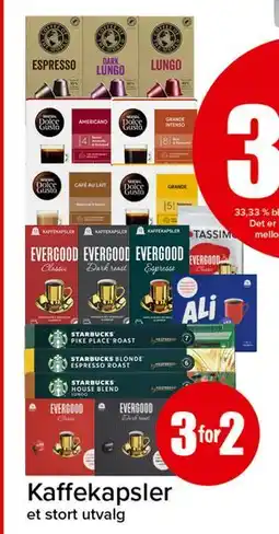 Spar Kaffekapsler tilbud