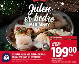 Meny LUTEFISK AV SKREI tilbud