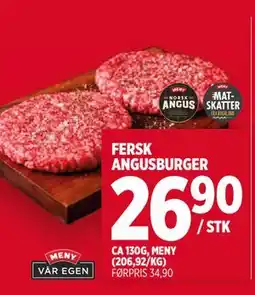 Meny FERSK ANGUSBURGER tilbud