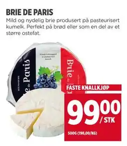 Meny BRIE DE PARIS tilbud