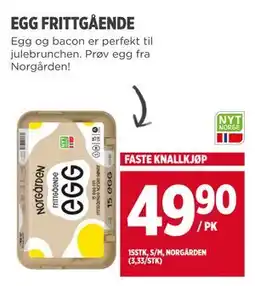 Meny EGG FRITTGÅENDE tilbud