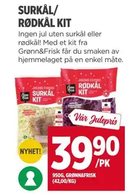 Meny SURKÅL/ RØDKÅL KIT tilbud