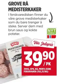 Meny GROVE RÅ MEDISTERKAKER tilbud
