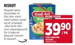Meny RISRØT tilbud