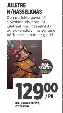 Meny JULETRE M/HASSELKNAS tilbud