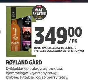 Meny RØYLAND GÅRD tilbud