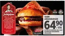 Meny VARM ANGUSBURGER tilbud