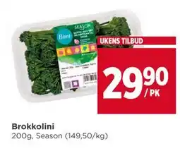 Meny Brokkolini tilbud