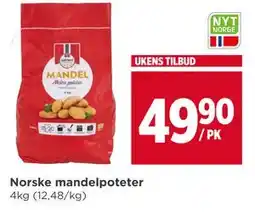 Meny Norske mandelpoteter tilbud