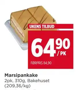 Meny Marsipankake tilbud